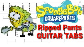 Spongebob Squarepants - The Ripped Pants Song GUITAR TABS | Tutorial | Lesson (Bob Esponja)