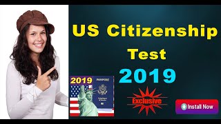 US Citizenship Test 2019 -✅✅ Best Android app for US Citizenship test 2019 screenshot 1
