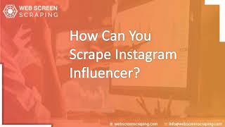 How to extract instagram infulencer data with python