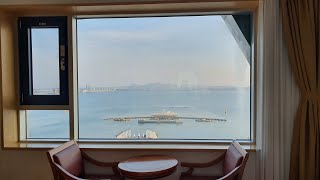 평화광장, 갓바위 주변 바다뷰객실 목포 폰타나비치호텔 / 아침은 바로옆 전주 콩나물국밥집이 좋아요.