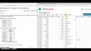 MAT 152 Ch 2 Graphs with StatCrunch News