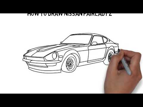  240Z Drawing Sketch Picture for Kids