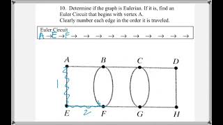 Math 118 : 8.2 #10 (Mathematical Explorations Tutorial : Euler Paths & Euler Circuits)