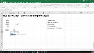 5 Simple Tricks To Make Excel Easy - Part 1 - Math And If Statements