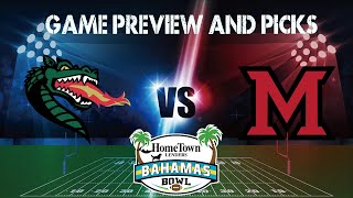UAB vs Miami Ohio Bahamas Bowl Preview and Picks