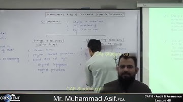 CAF 08 - AUDIT   LECTURE # 48  BY SIR ASIF   SEPTEMBER 2024 ATTEMPT