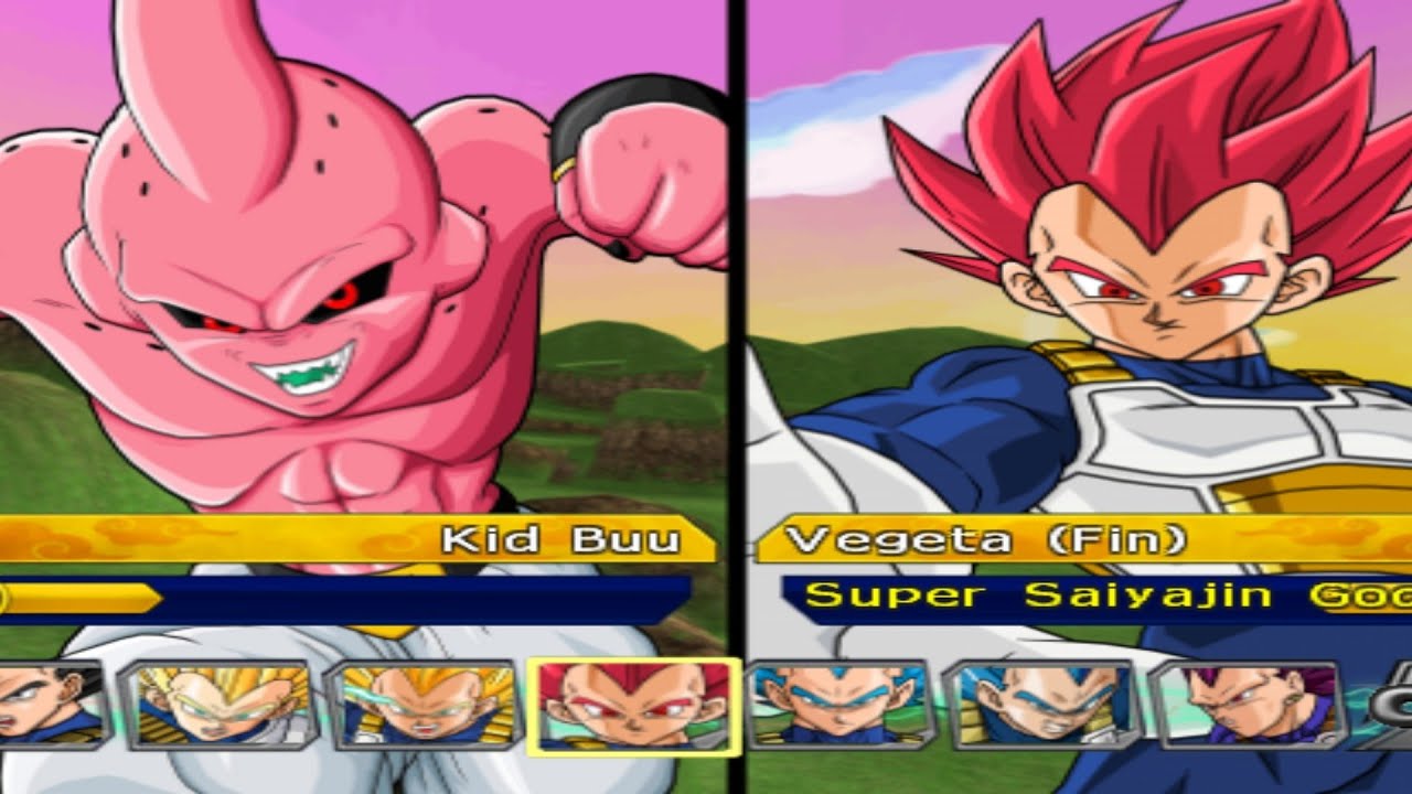 Kid Buu Vs Vegeta SSG (COM VS COM) - Dragon Ball Z Budokai Tenkaichi 3 V7 Update