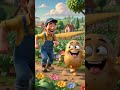Potato vs Man Race in| Funny 3D Cartoon Village Adventure