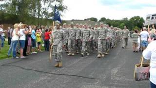 Alpha Company marches home