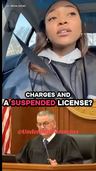 woman joins zoom call driving with D.U.I suspended license #sentencing #courtcam #dui #court