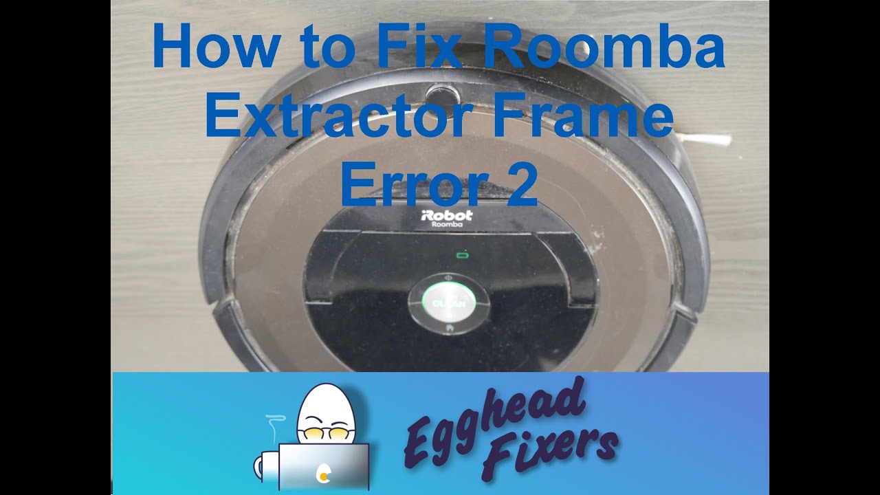 næve sammentrækning konkurrence How to Fix an iRobot Roomba Extractor Frame Error 2 - YouTube