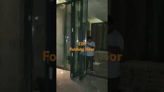 Edf folding door make #foldingdoors #interiordesign #exterior #glasswork #viralreels