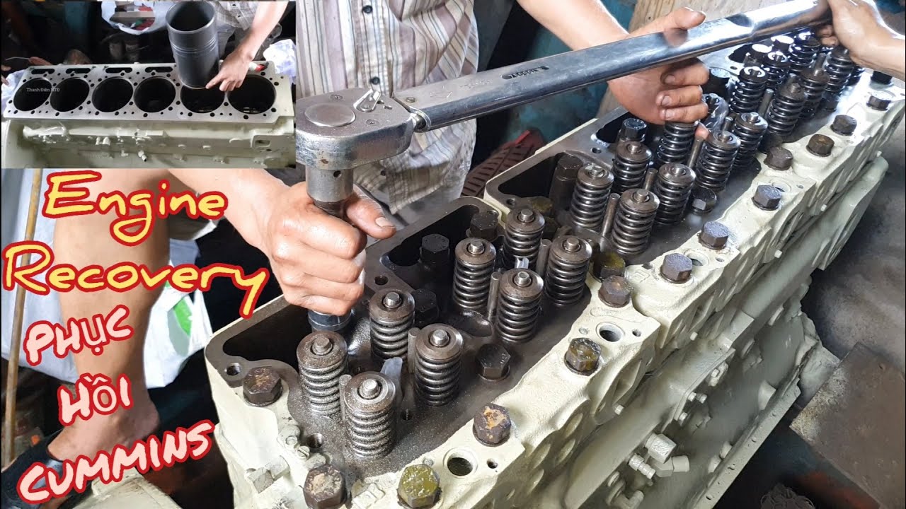 Phục hồi động cơ cummins 400 big cam(engine recovery)