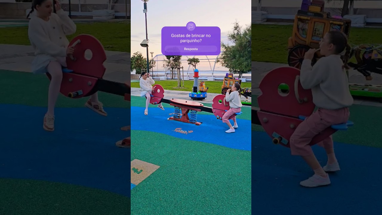 Gostas de brincar no parque infantil?                           