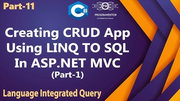 11 | Creating CRUD Application Using LINQ To SQL In ASP.NET MVC | Learn MVC | Part-1 (Hindi/Urdu)