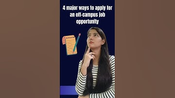 4 Ways to apply for an Off-Campus Job ✅ #hiring #jobinterview