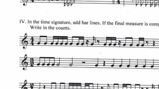 HW 3 Part 2 Beaming - Barlines - Counts
