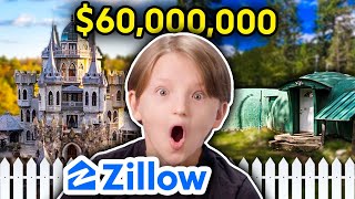 Kids React To Insane Zillow Listings! | Kids REACT