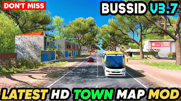 LATEST HD TOWN MAP MOD For Bus Simulator Indonesia || Bussid V3.7.1 || Offroad Gamers ||