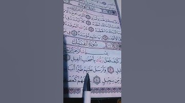 القاريء الشيخ ماهر_المعيقلي _سورة الفيل #quran #اكسبلور