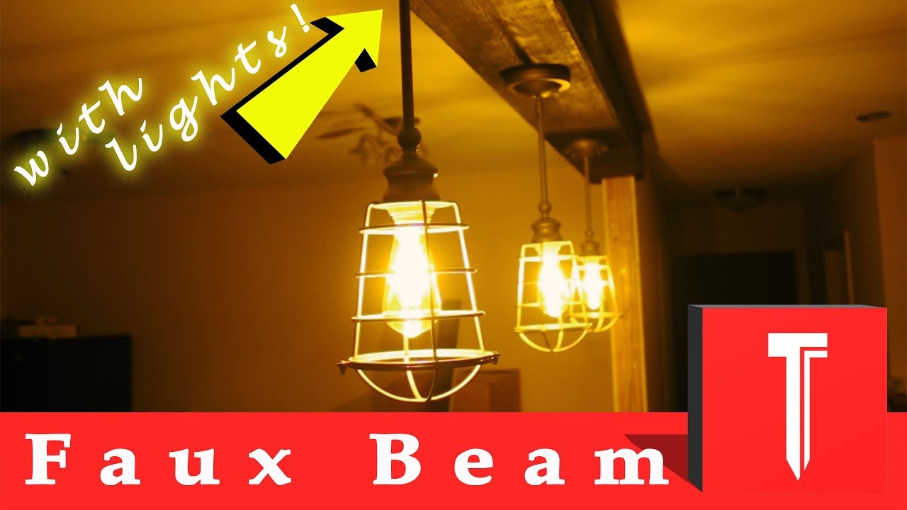 How To Make Exposed Ceiling Beams Faux Wood Beam