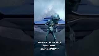 Animated Alien Arrived With Sound Effect