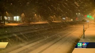 Sierra Snowstorm: Updates on chain controls and road conditions at 10 p.m. on Feb. 29