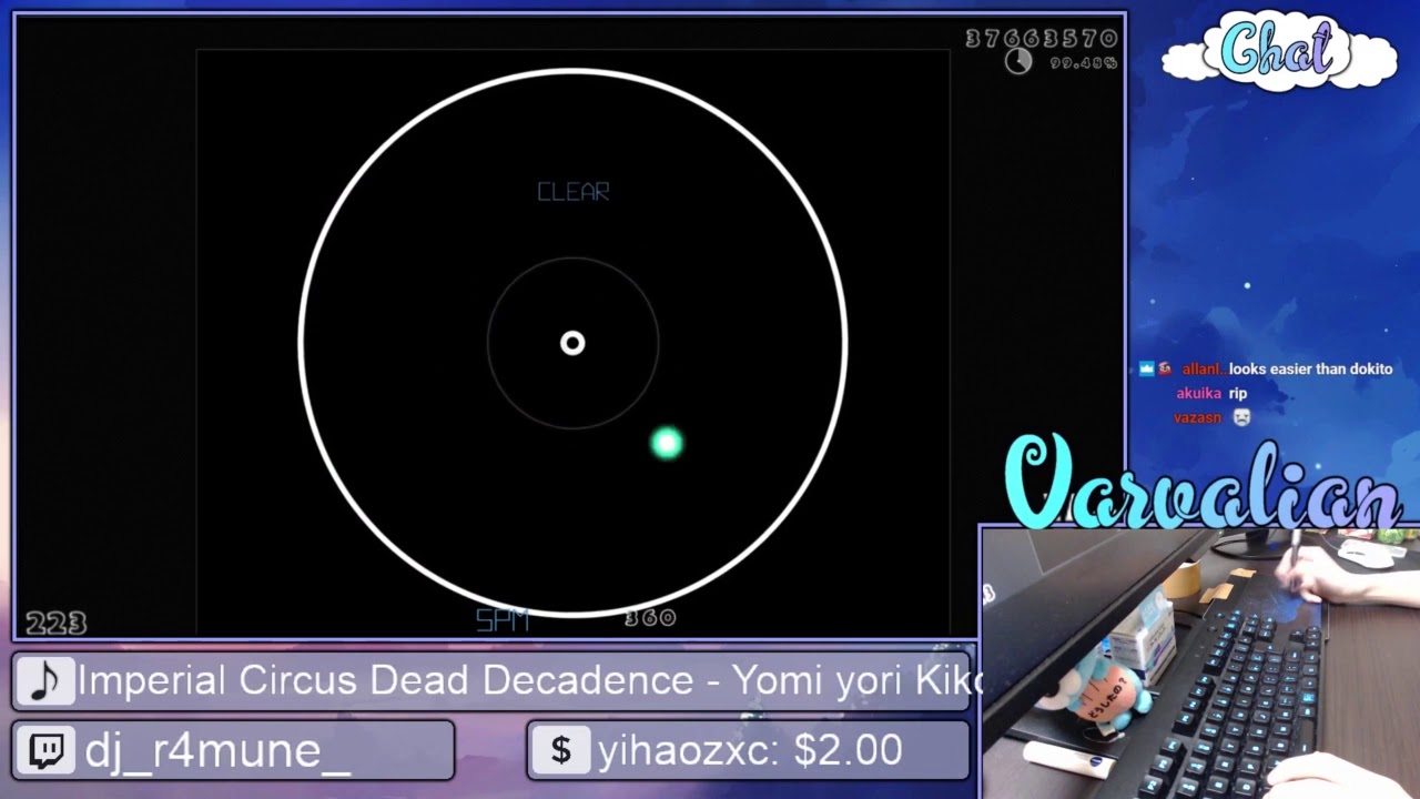 [8.28⭐Live] Varvalian | ICDD - Yomi yori Kikoyu [Kurushimi] 98.84% {#1 2❌942 pp if FC & Ranked} osu! umbrella lyrics