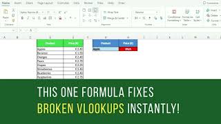 Fix VLOOKUP #N/A Errors in Excel (IFERROR Trick)