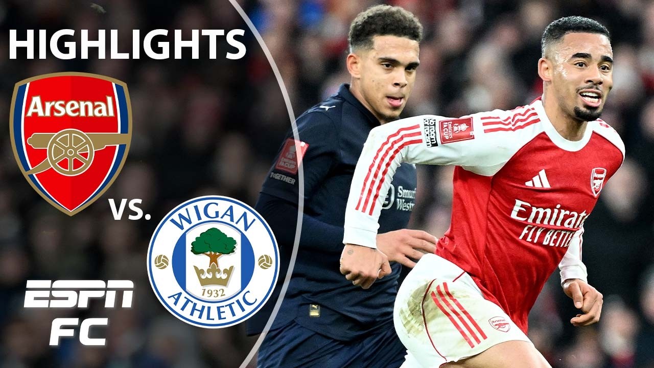 DOMINATION 😤 Arsenal vs. Wigan Athletic | FA Cup Highlights | ESPN FC
