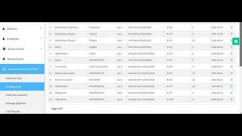 eSchool- How to manage Computer Based Test (CBT) Test as admin