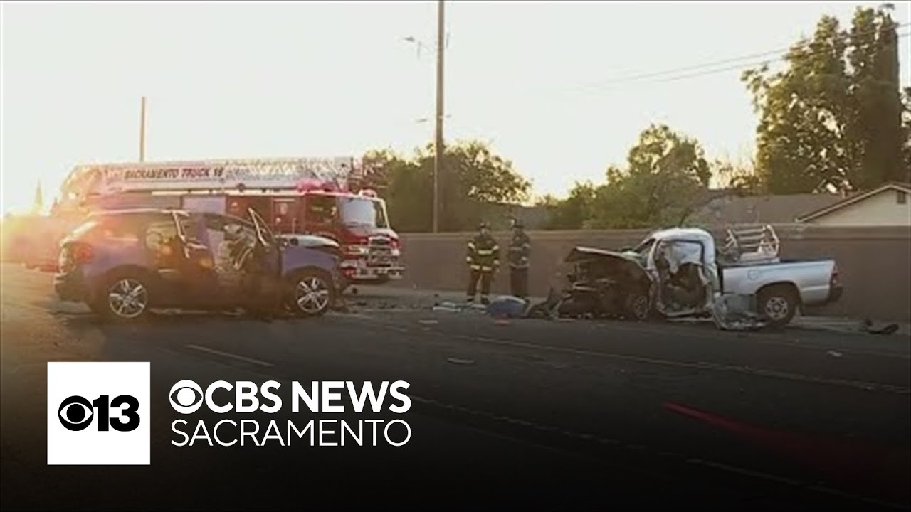 2 people hospitalized after south Sacramento crash - YouTube