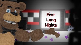 [SN/FNaF1] Five Long Nights By JT Music Full Animation