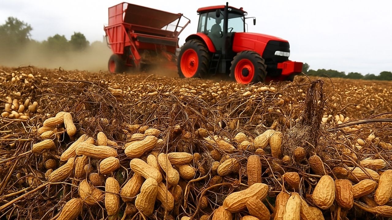 El cacahuate 🤯 Así Se Cosechan y Procesan Miles por Hora | ¡Te Sorprenderá la Tecnología!