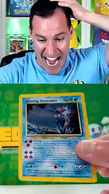Leonhart pulls the Shining Gyarados #65 from Neo Revelation