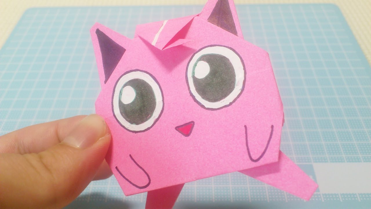 ポケモン 折り紙 プリン 折り紙 折り方 Pokemon Jigglypuff How To Make Origami Youtube