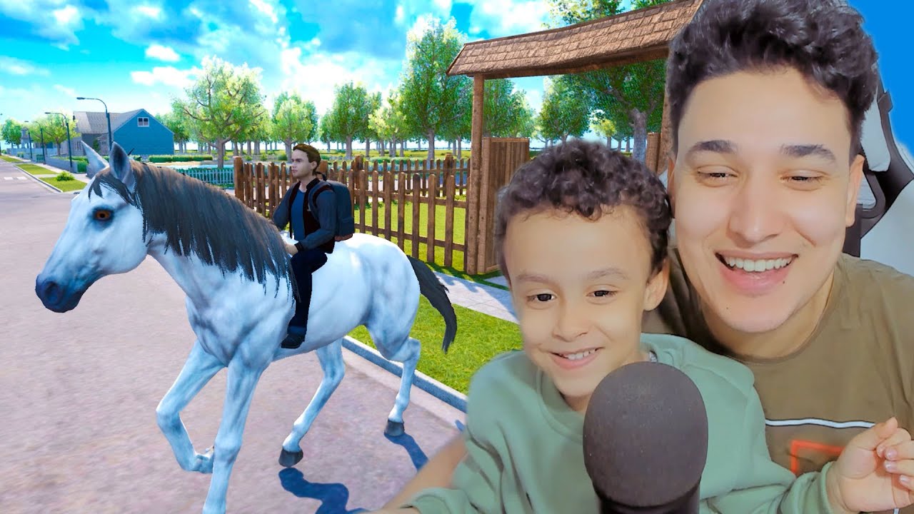 دخلت المدرسة بالحصان انا وموكا !!