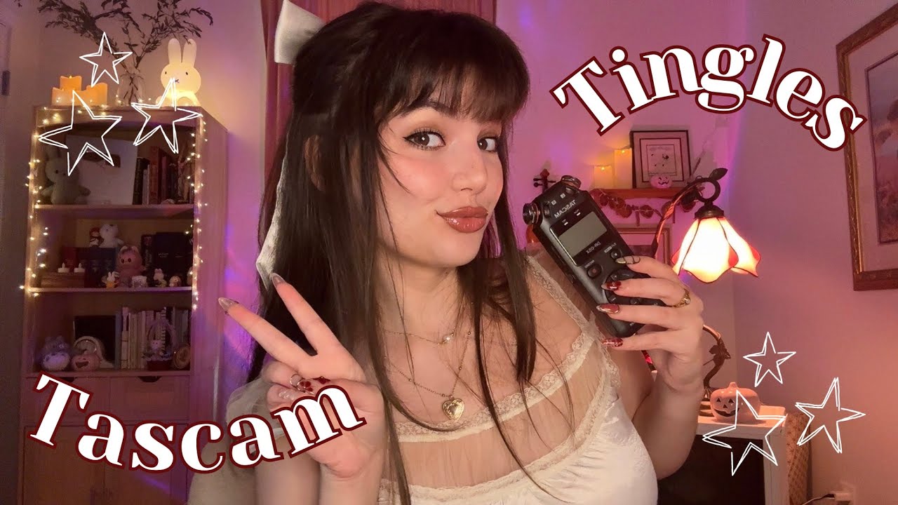 FAST AND AGGRESSIVE ASMR ON THE TASCAM (Hand Sounds, Mouth Sounds, More!)