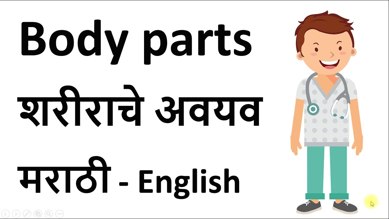 शरीराचे अवयव - in Marathi and English. Human Body Parts with Pictures