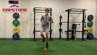 Single Leg Lateral Cone Hops