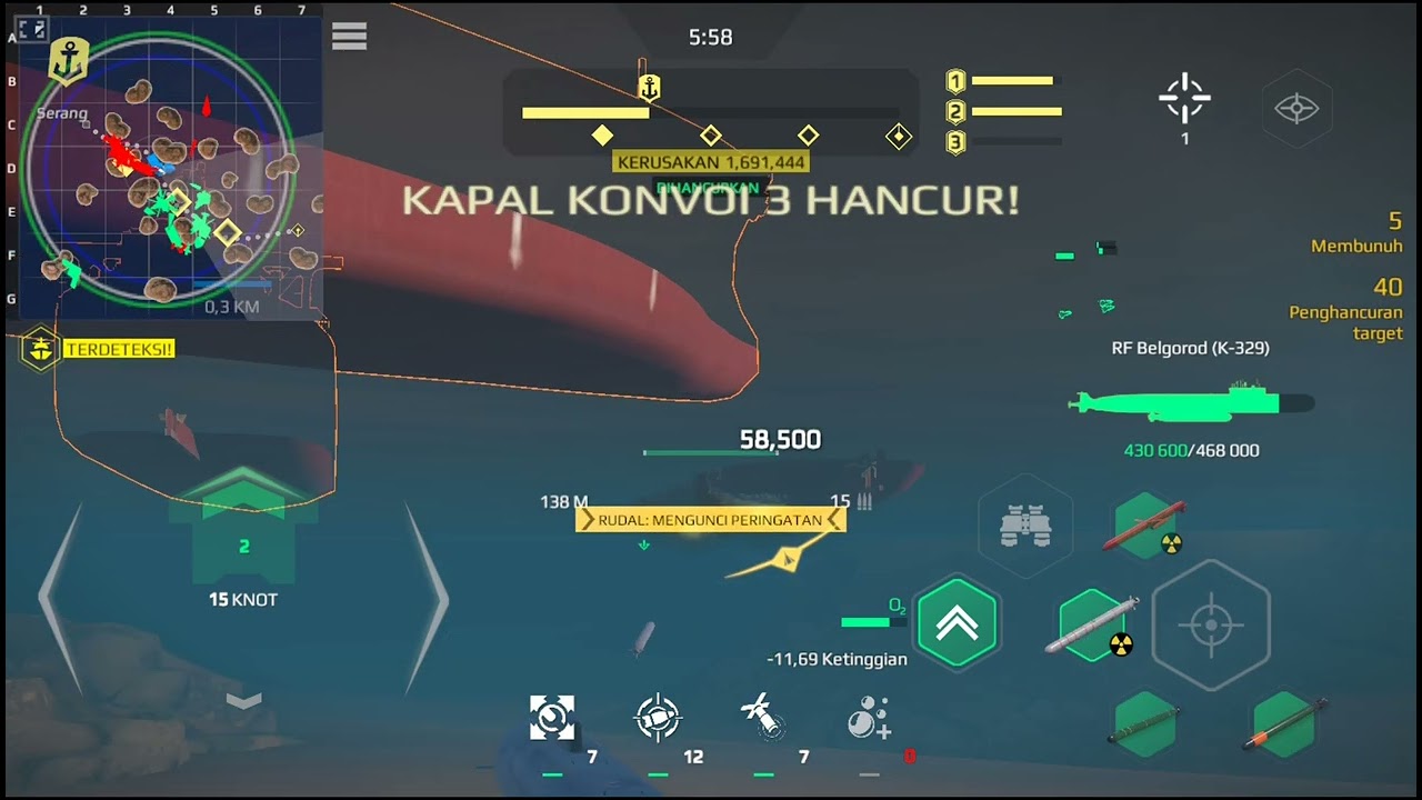 Main game modern warship part 4 mode penggawal offline rf belgorod
