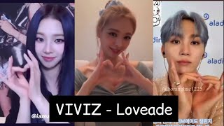 idols doing viviz LOVEADE challenge (long compilation)