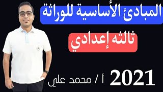 المبادئ الاساسيه للوراثة للصف الثالث الاعدادي الترم الثاني | شرح درس المبادئ الأساسية للوراثة 2021