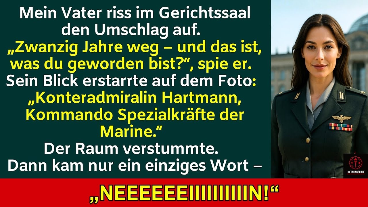 Bei der Anhörung sagte er: „Du gehörst nicht hier“ – bis der Richter las: „Admiral Hartmann.“