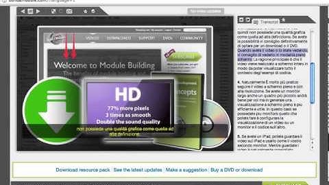 Itialian translation of a Drupal video tutorial