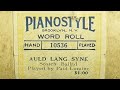 Auld Lang Syne #playerpiano #piano #newyearseve