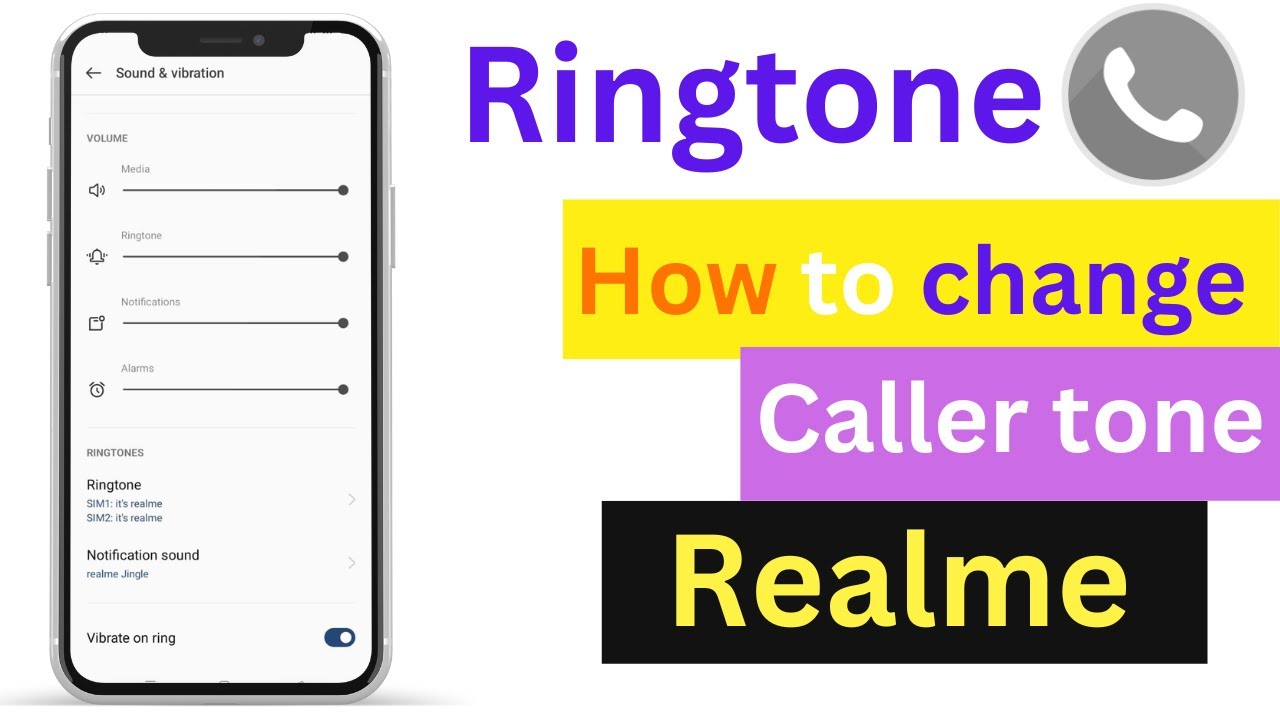 Call Rumi Rimg Tone Realme phone me ringtone kaise set kare /How to change caller tone in ...