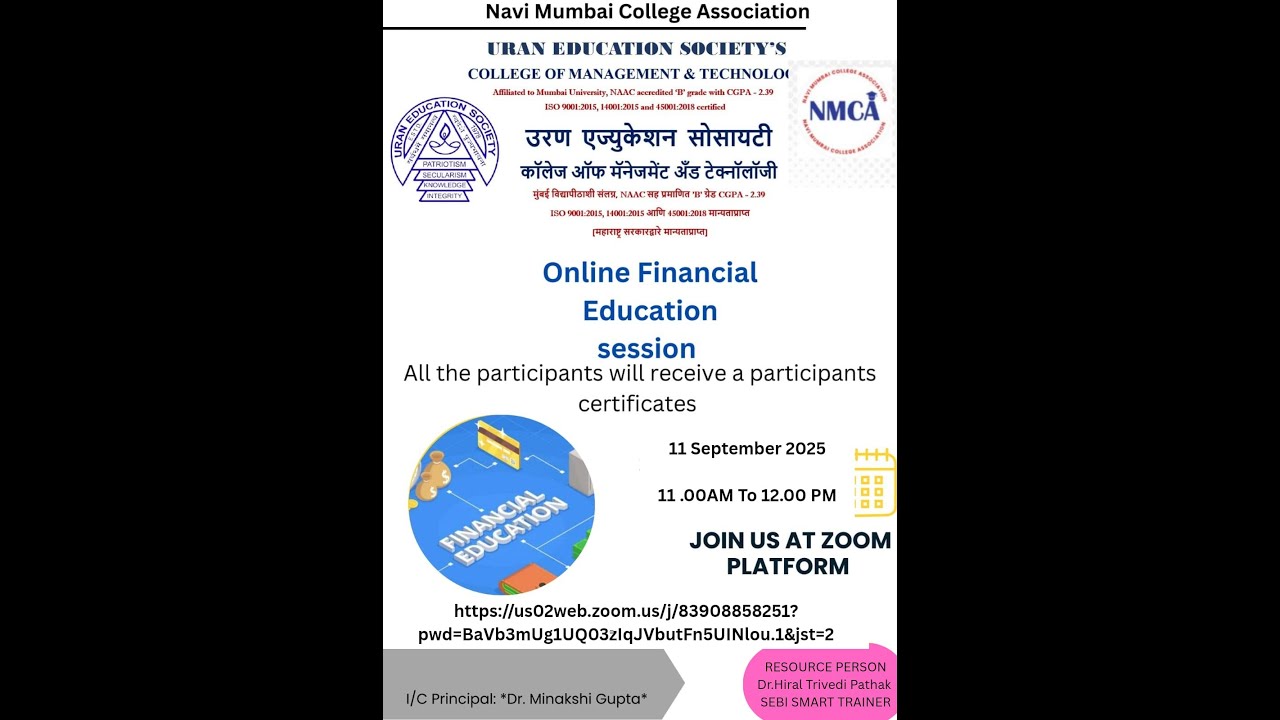 ONLINE FINANCIAL EDUCATION SESSION