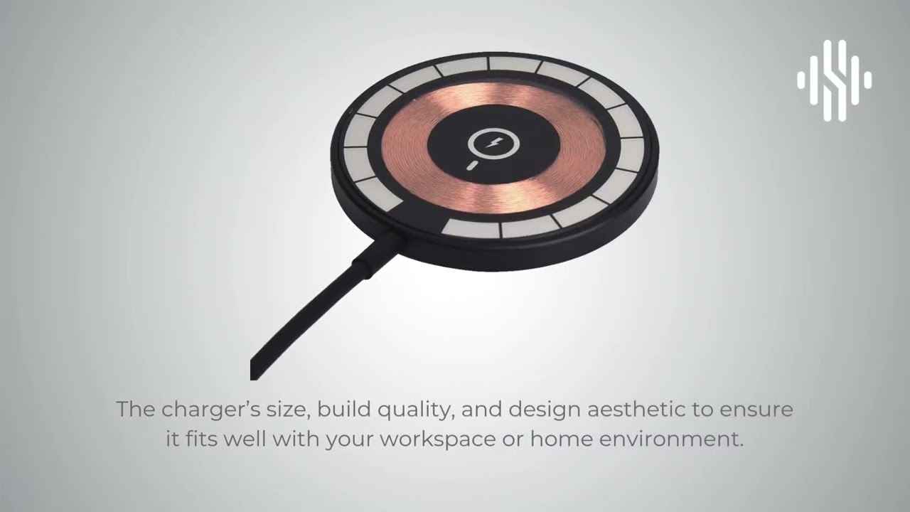 TA 1373 | Round Magnetic | 15W Fast Wireless Charger | Type C | Shassgift | Dubai | UAE