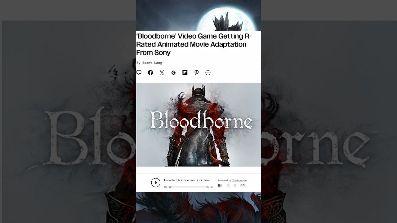 SONY & Unexpected Youtuber Making A #bloodborne  FILM!